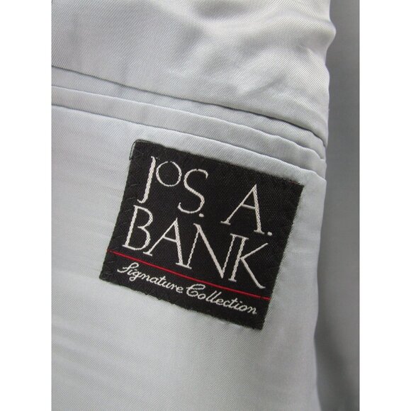 Jos A Bank Sport Coat 42 Long Houndstooth Blazer Tweed Jacket Lined - Picture 11 of 13